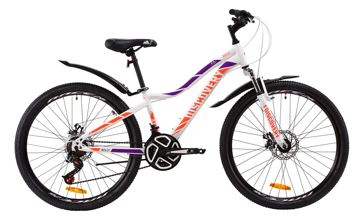 Велосипед Discovery 26" KELLY DD (2020) 2020 Бело-оранжевый